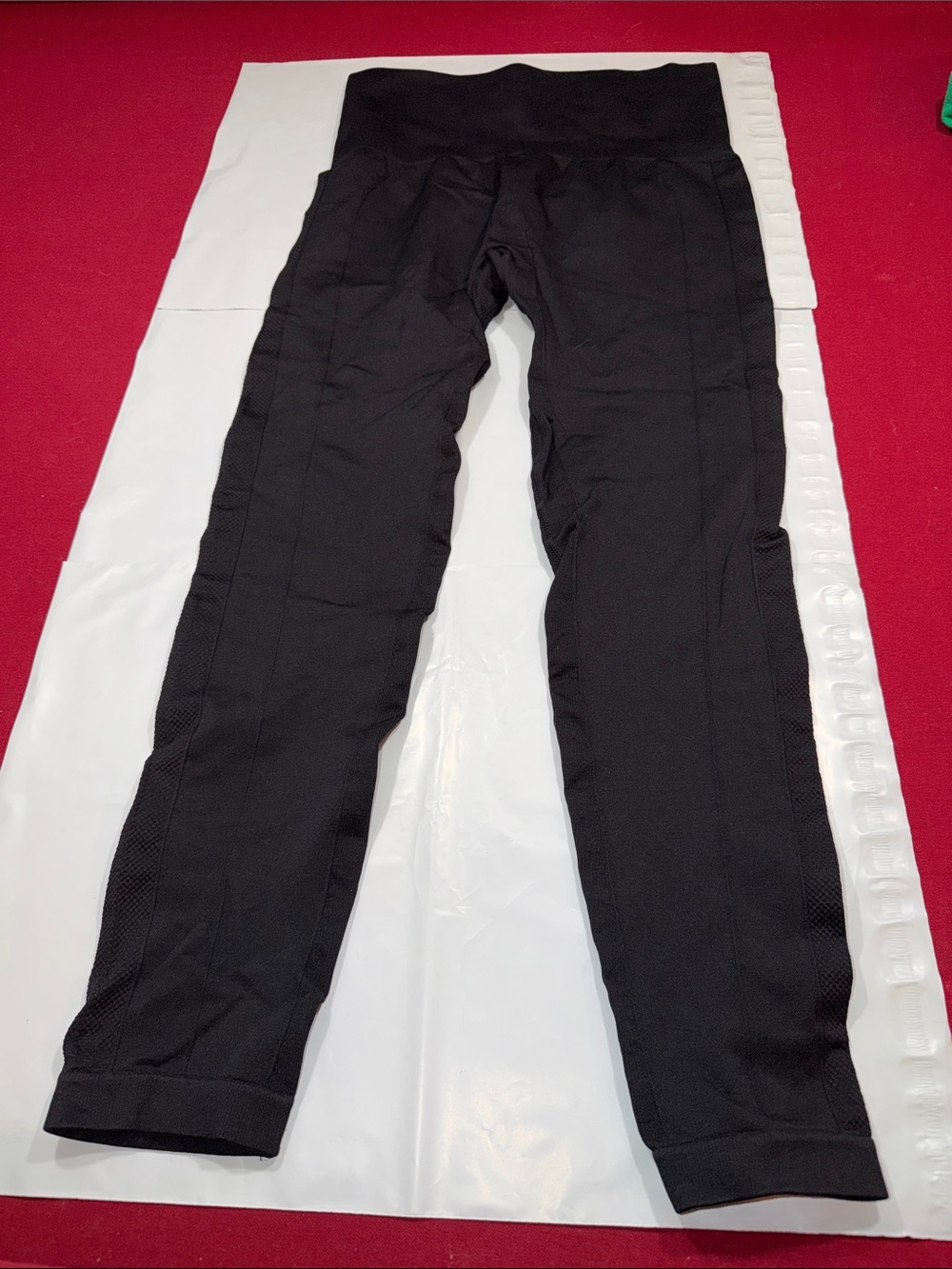 HOMMA Black nylon spandex Leggings womens Size XL great support comfortable pant